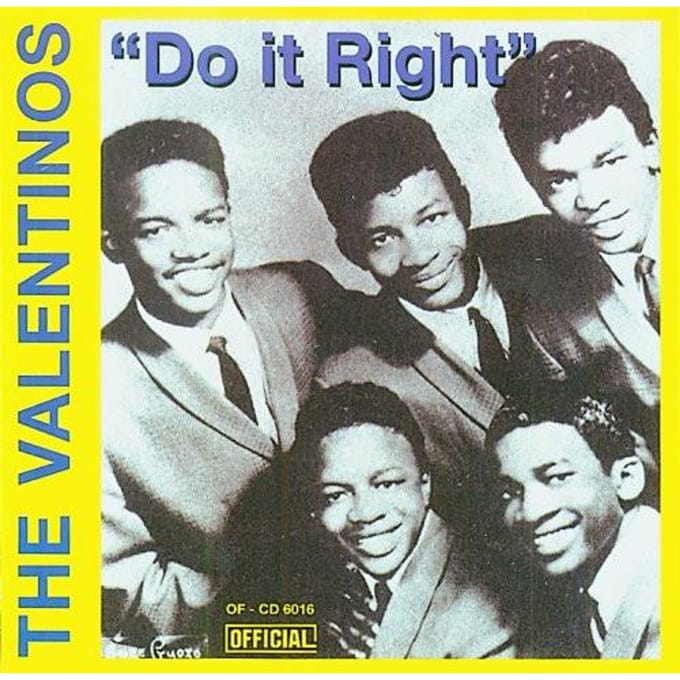 CD VALENTINOS - Do It Right OFCD6016 Officieel Denemarken Soul/Funk Gebruikt