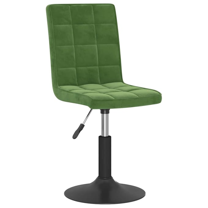 vidaXL - Eetkamerstoelen - draaibaar - 6 - st - fluweel - donkergroen