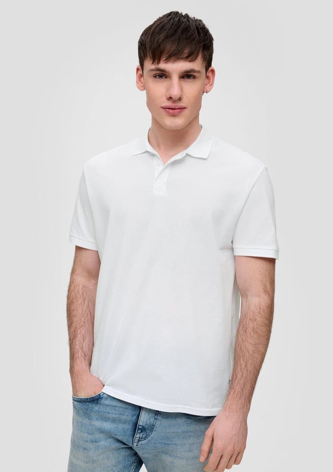 QS - male - Polo met de structuur van piqué