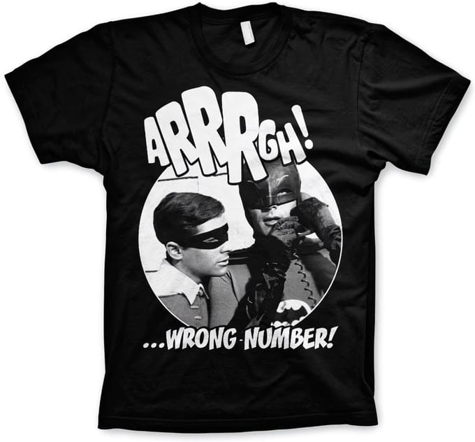 Batman Arrrgh Wrong Number Big Tall T-shirt WB-1-BAT026-H45-15