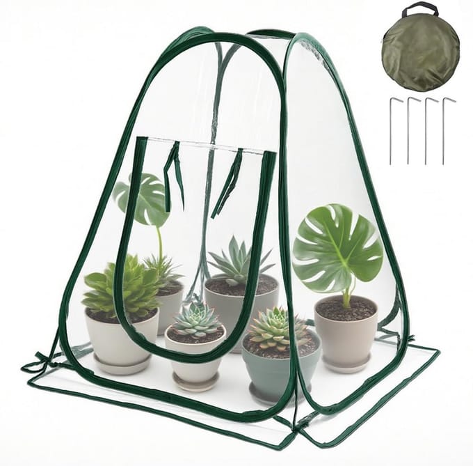 Overwinteringstent Planten - Pop-up Kas - Bescherming Tegen Vorst - Scheur- en Waterdicht PVC