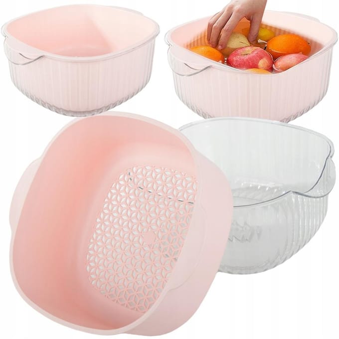 Pingyang Rongrong - Dubbele Misk Set - 6L - Kunststof - Ergonomische Handgrepen