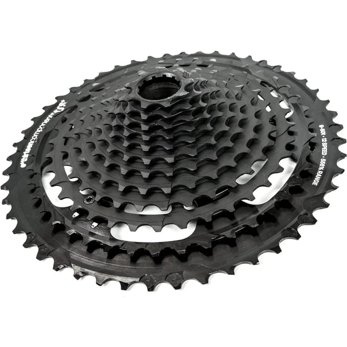 e*thirteen TRS Plus Cassette 12-speed, zwart Uitvoering 9-46T