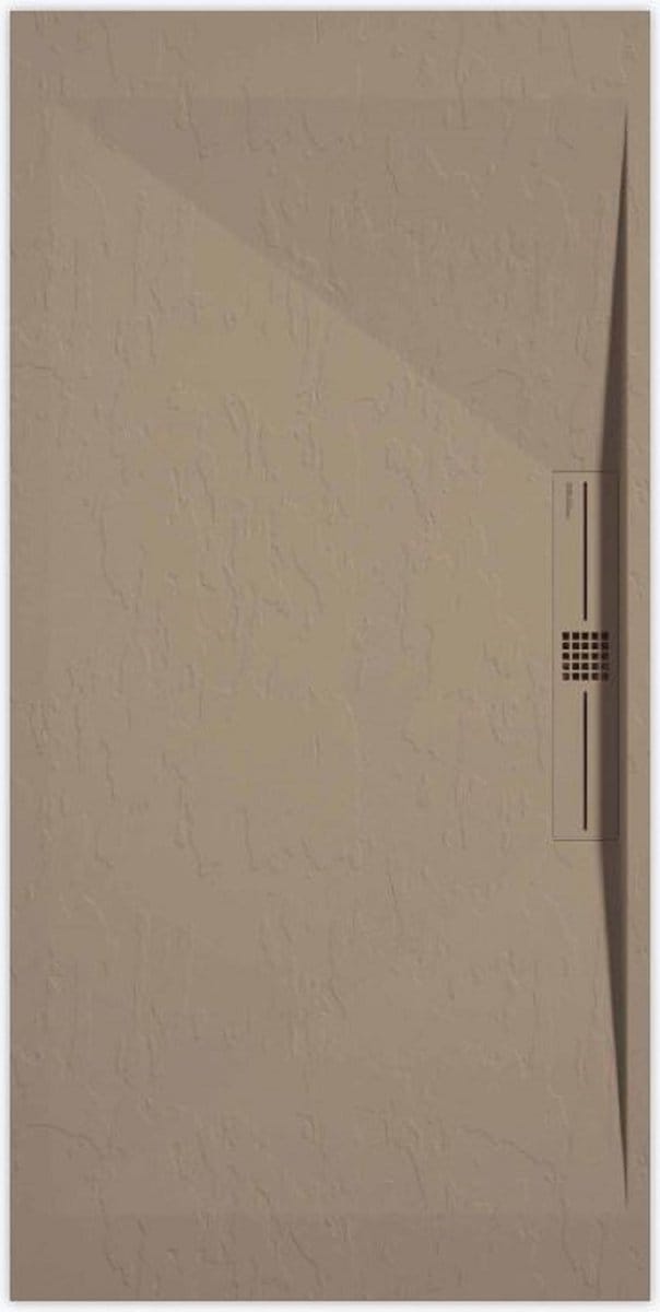 Sanifun douchebak Stone Side Moka Slate 900 x 700 P