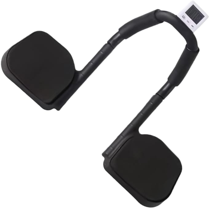 Buiktrainingsapparaat - Core trainer - Spiertraining thuis - Intelligente timer - 28 x 20 x 10 cm - Zwart