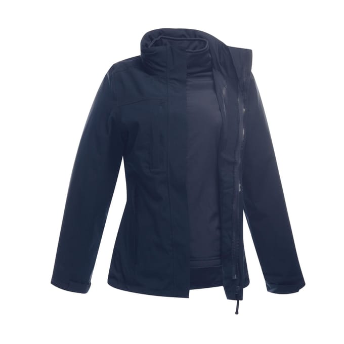 Regatta Professionele vrouwen/dames Kingsley 3-in-1 Waterdicht jasje (Marine)