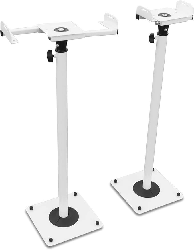 Verstelbare Metalen Luidsprekerstatieven - 2 Stuks, Telescopisch en Stevig