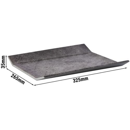 GGM Gastro (6 Stück) GN-Tablett 1/2 - ELEMENT - Melamin - Höhe: 35mm - Grau