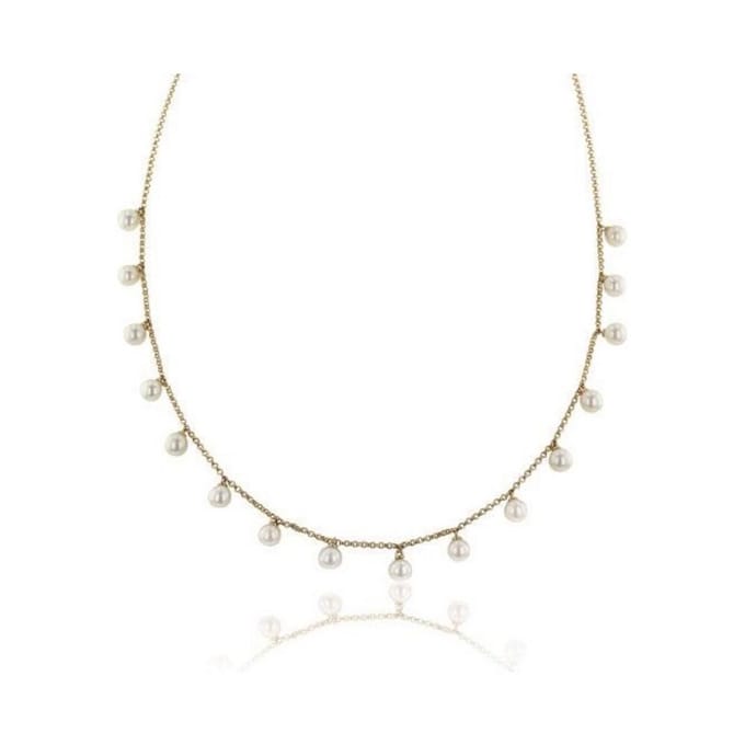 Luna-Pearls Dames halskettingen halssieraden aaneenschakelingen 216.0708
