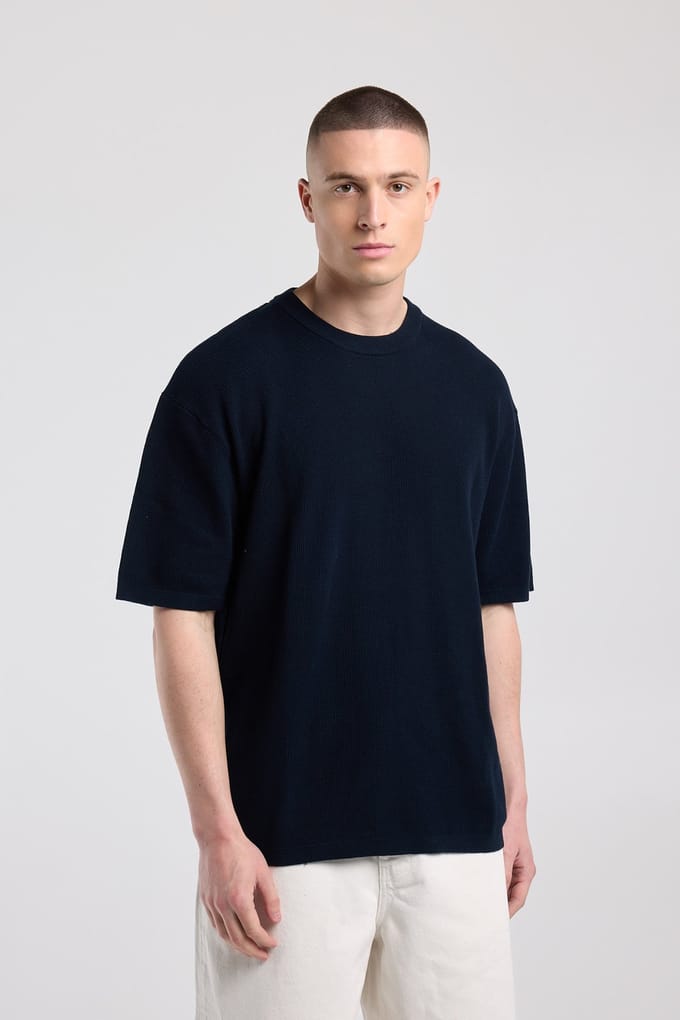 America Today Edison Dark Blue Taglia: XXL | Magliette basic Outlet | Uomo | Blu