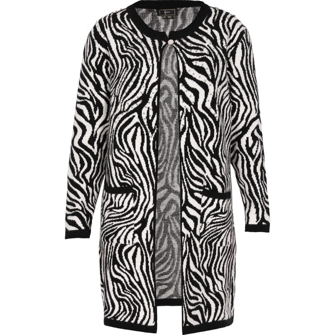 Faina Vest Dames zwart en wit
