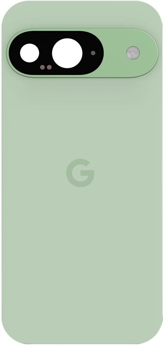 Google, Achterruit voor Google Pixel 9 Original Service Pack, Bleekgroen