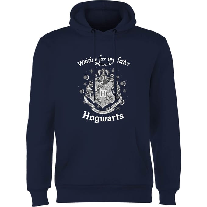 Harry Potter Waiting For My Letter From Hogwarts Hoodie - Navy - M