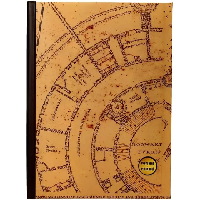 SD Toys Harry Potter - Marauder's Map Notitieboek - Bruin