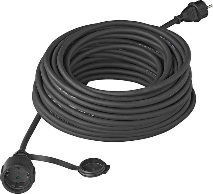 ProPlus Schuko Verlengkabel - 25 meter - 3x 2,5 mm² - Zwart