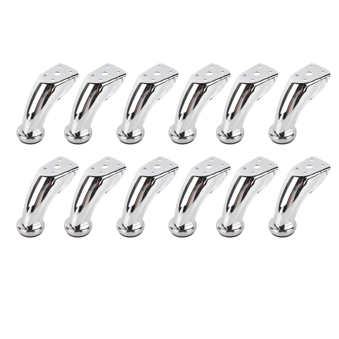 12 STUKS Meubelpoten IJzer Elektroplating Moderne Stijl Metalen Bankpoot Vervanging voor Tafel Stoel