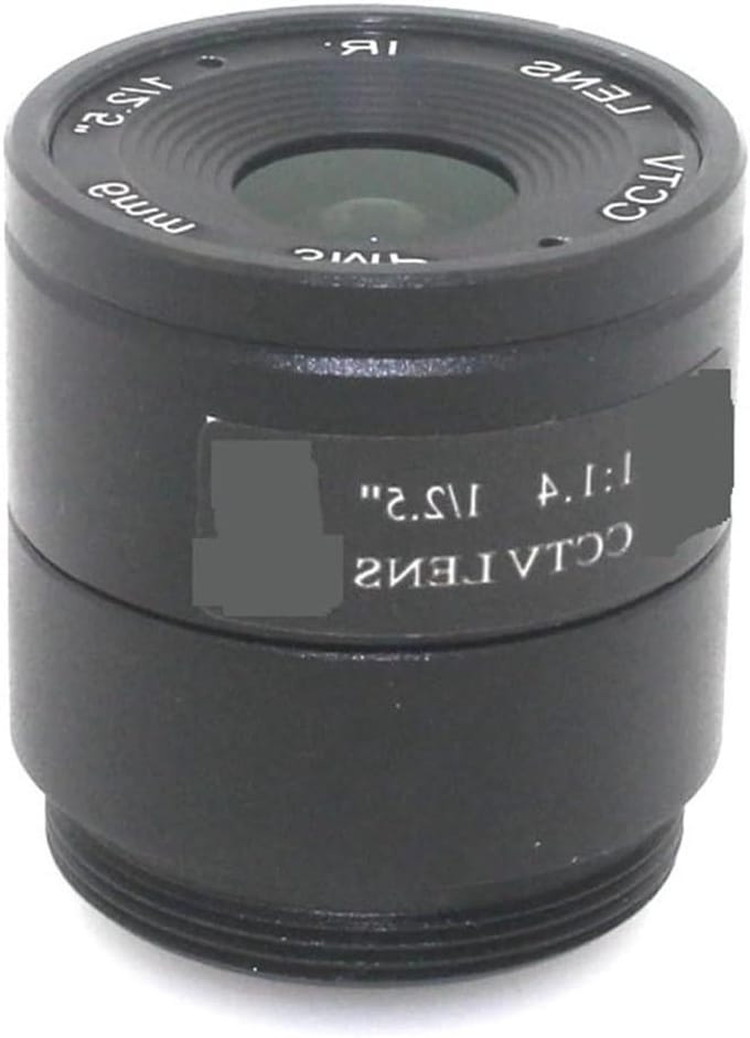 Microscooplens - Camera Lens - Beveiligingscamera Montagem - HD CCTV - 6mm - Zwart