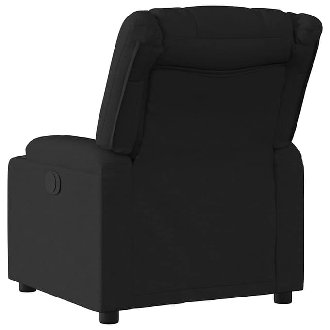 vidaXL - Fauteuil - verstelbaar - stof - zwart