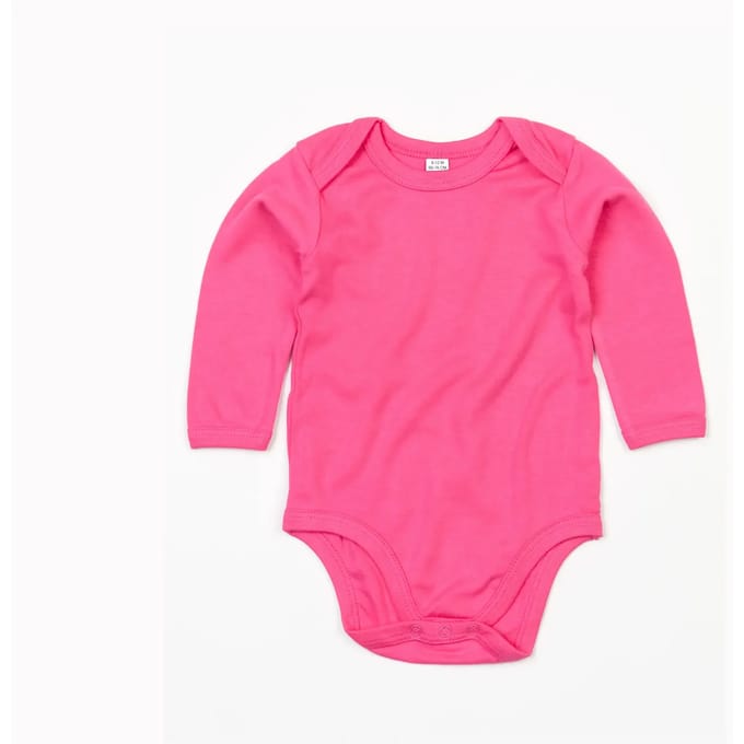 Babybugz | Baby long Sleeve Bodysuit | Fuchsia | 3 - 6 Maanden