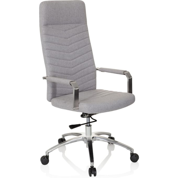 hjh OFFICE Saranto Plus - Thuisgebruik bureaustoel - Lichtgrijs - Stof