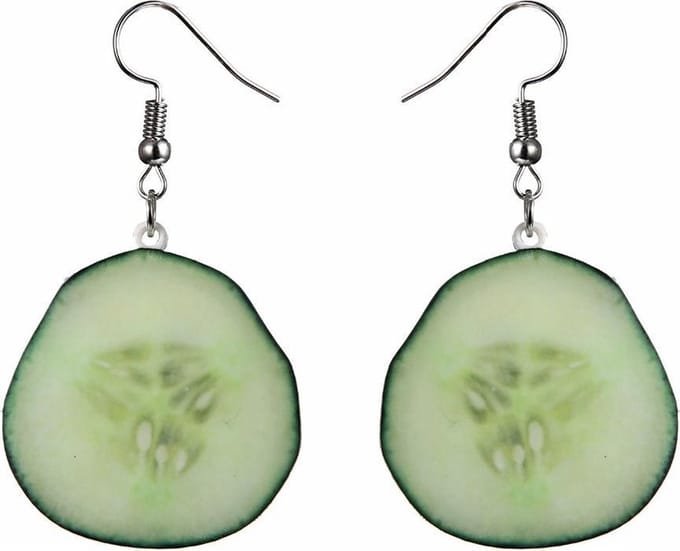 Fako Bijoux® - Oorbellen - Groente & Fruit - Komkommer