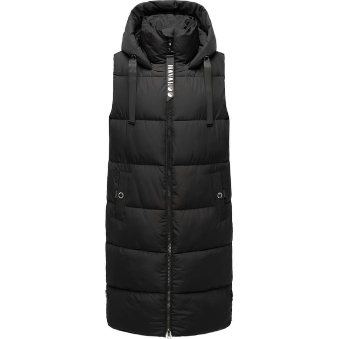 Navahoo dames lange bodywarmer Schnuffelchen – Warm & Stijlvol met Capuchon