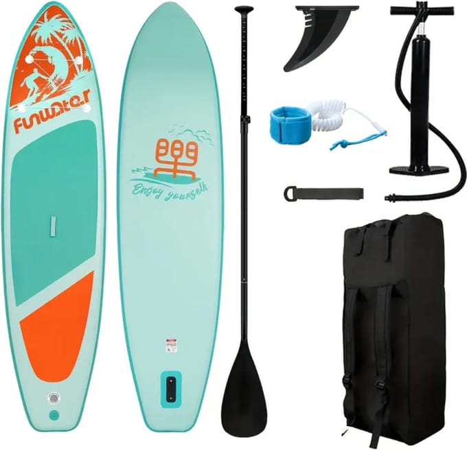 Bovista Sup Board - Opblaasbaar - Supboard - Sup Boards - Paddle - Kayak - Lichtgroen - 350cm