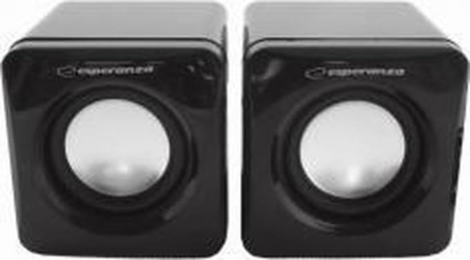 Esperanza Leggiero Serie - Luidsprekers - 2.0 Systeem - USB Voeding - Zwart-Grijs