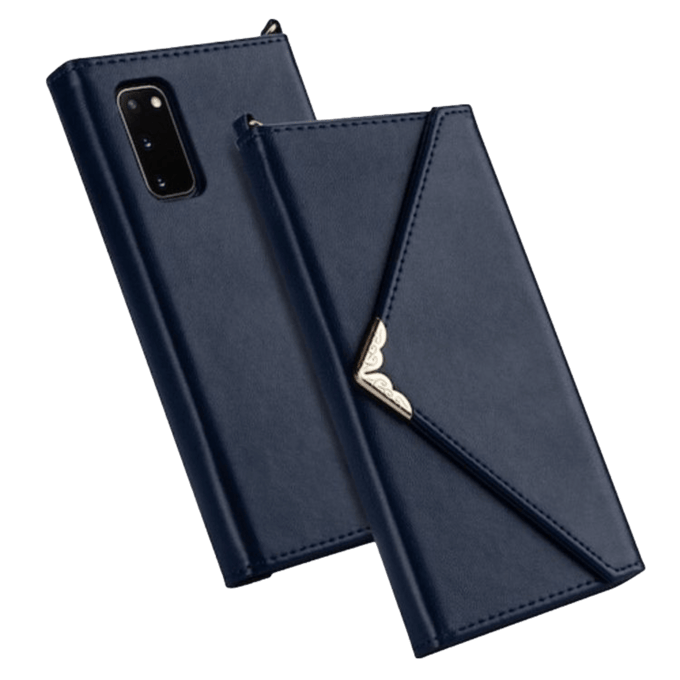 CaseBody Samsung Galaxy S20 Clutch Style Bookcase Hoesje Blauw