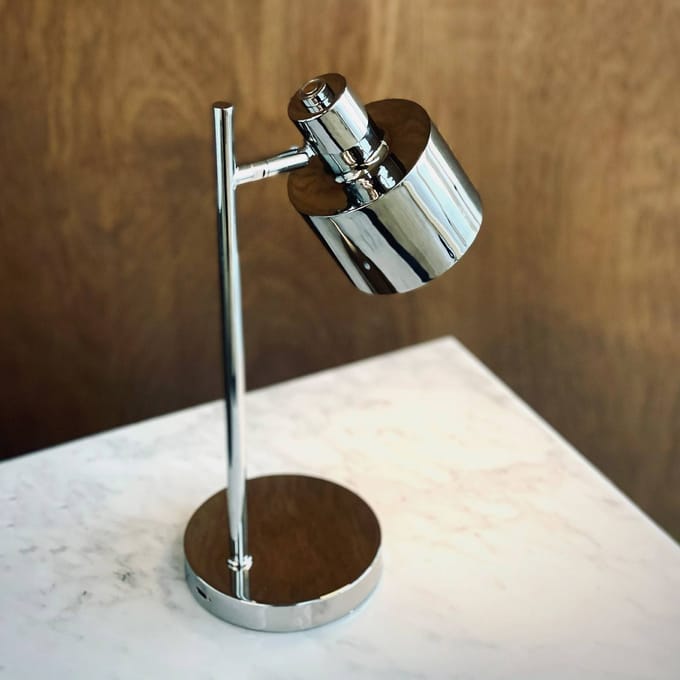 Dyberg Larsen LED-batterijlamp Ocean Mini, chroom