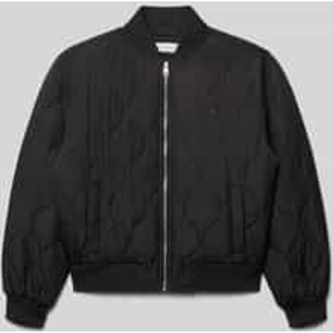 Regular fit gewatteerd jack met logopatch, model 'Quilted'