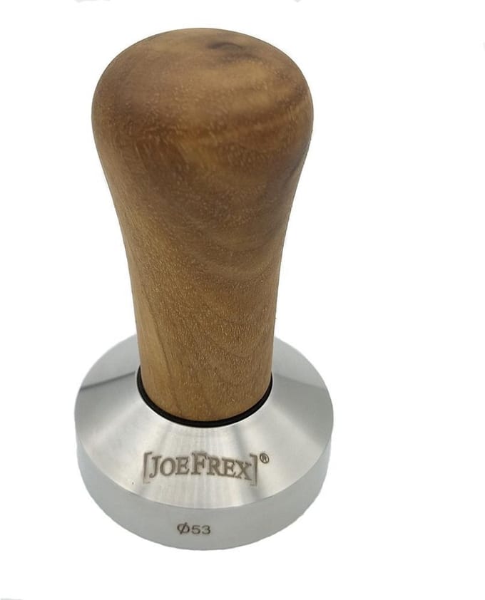 JoeFrex Koffie Tamper Walnoothout 53mm