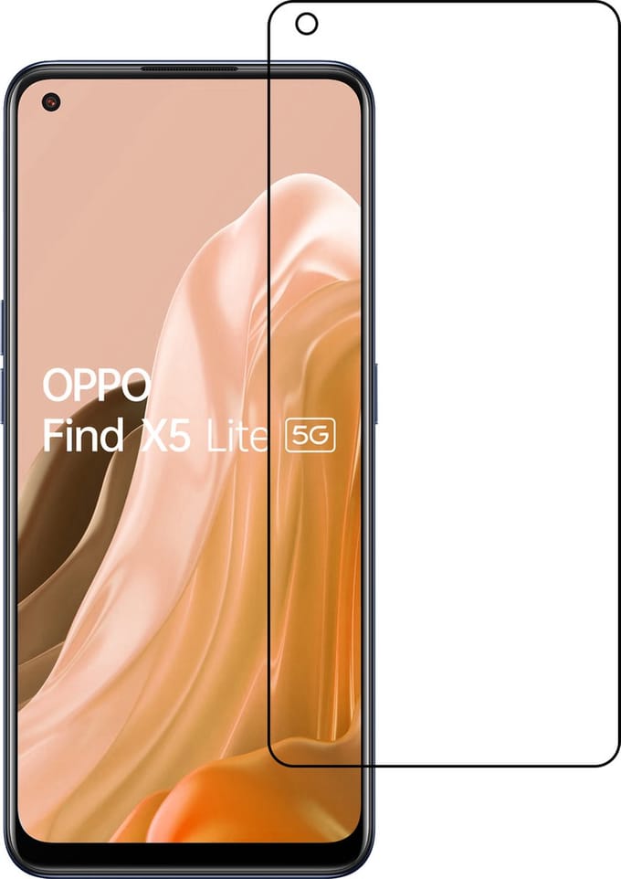 Screenprotector - Geschikt voor OPPO Find X5 Lite - Extra Sterk - Gehard Glas - Beschermglas - Tempered Glass - Screen Protector