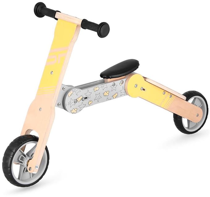 Spokey Woo-ride Multi 2in1 Loopfiets Geel Jongen