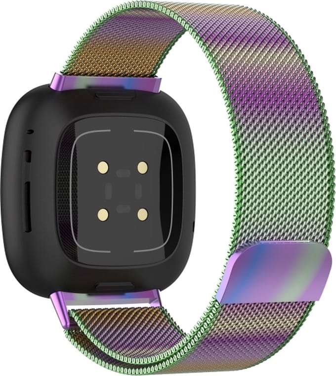Milanees bandje - geschikt voor Fitbit Versa 3, Versa 4 / Sense - M/L - multicolor