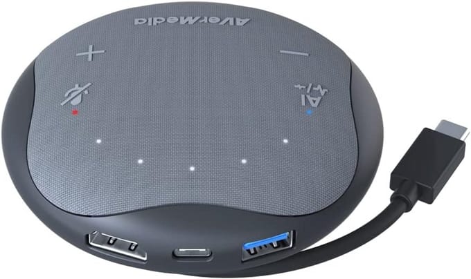 Draagbare USB Speakerphone voor Vergaderingen en Thuiswerken