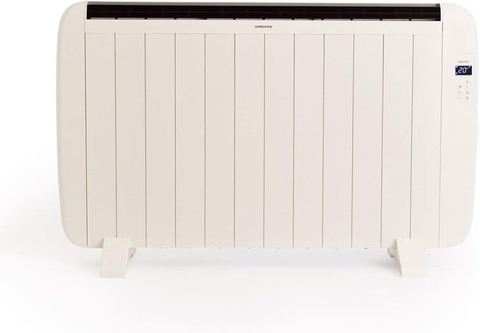 Elektrische Convector Radiator met Wifi en Timer, 2000W, Wit
