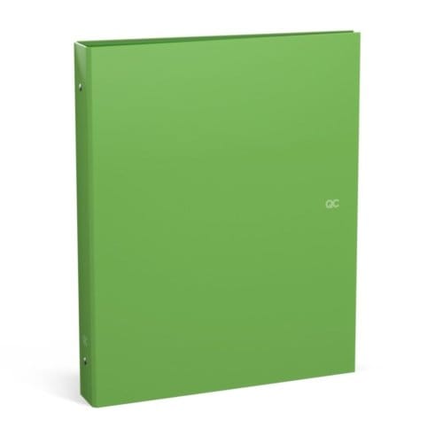 Qc colour limited edition - ringband a4, 23 ringen, neon groen