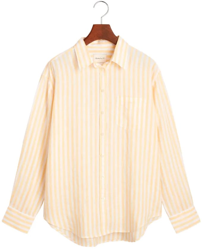 Gant 4300476 Overhemd Met Lange Mouwen Geel 36 Vrouw