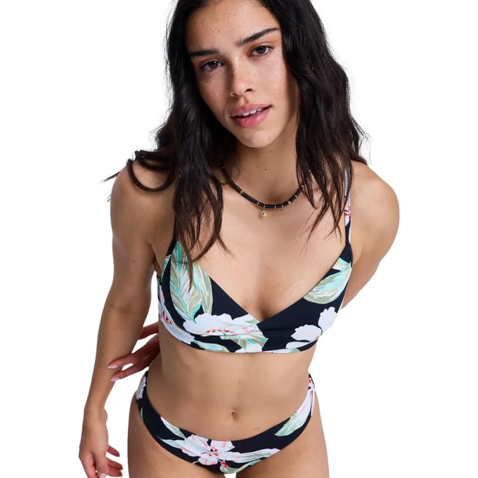 Roxy Essentials Pt Wrap Bralette Bikinitop Zwart L Vrouw