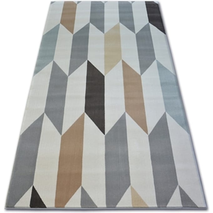 Kleden Rugsx Tapijt ARGENT - W4937 Ruit crèmee 160x220 cm