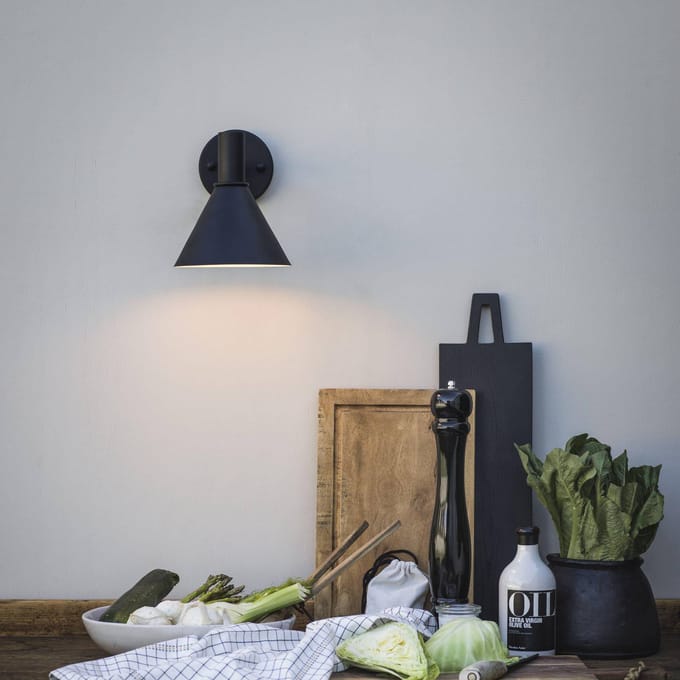 PR Home buitenwandlamp Minitripp, zwart, IP44, metaal