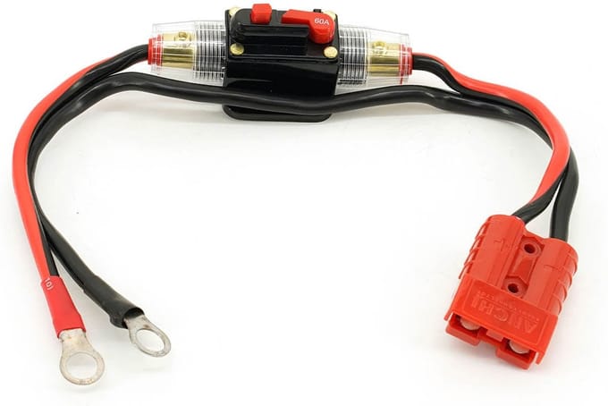 Evion Kabel – Anderson naar M8 + Automatische Zekering 100A