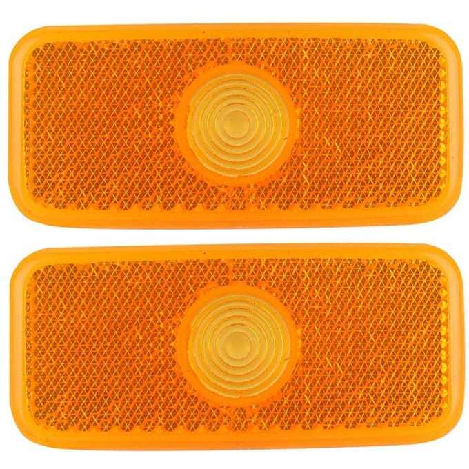 1 paar Autozijmarker Lamp Lens Lichtkap 1671689 Past voor FORD TRANSIT MK6 MK7 orange