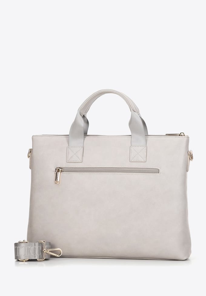 WITTCHEN Dames Laptoptas 15,6" Beige - Elegant Eco-leeg
