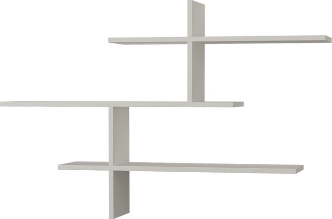 Hocus Picus Zwevende Wandplank 3 Planken - Wit - 123x22x81 cm