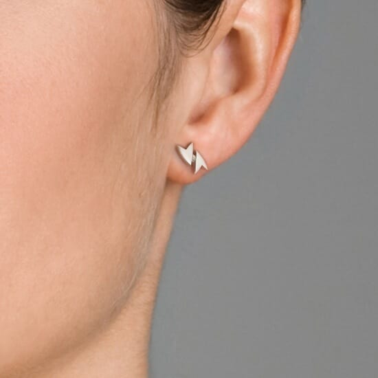 Orphelia Dames 925 Sterling Zilveren Stud Oorbellen - Zilver ZO-5004