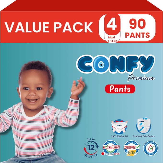 Confy Premium Pants - Luierbroekjes Maat 4 (9-14kg) - 90 Luierbroekjes - Value Pack