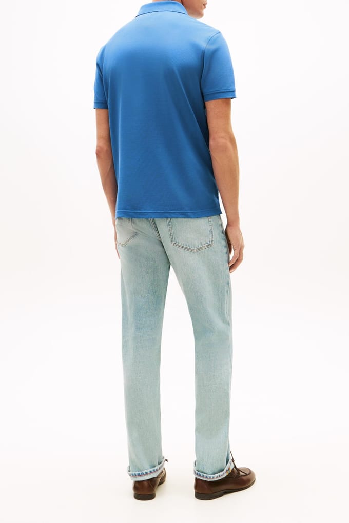 Tommy Hilfiger 1985 Regular Polo Blue Orbit Größe: S | Poloshirts Outlet | Herren | Blau