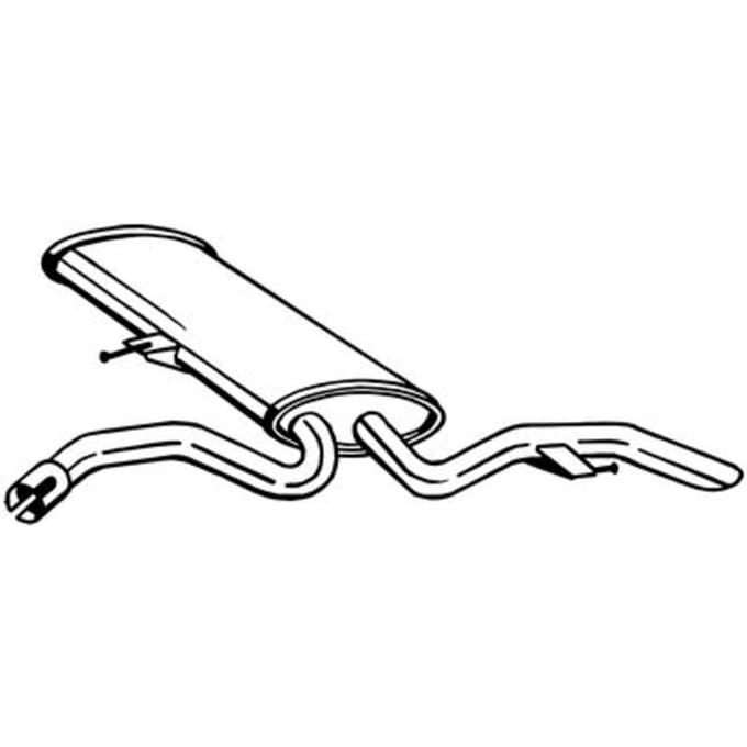 Geluiddemper achter BOSAL 190-371